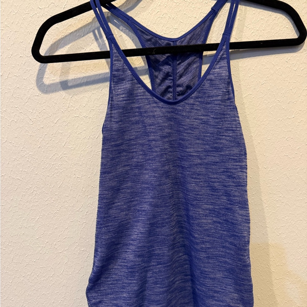 Lululemon Athletica Heathered Blue Tank Top
